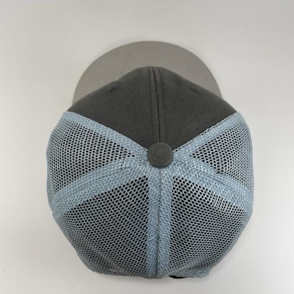 Patagonia Fitz Roy Bear Trucker Hat Gray Mesh Back Snap Back Cap OSFM - Picture 5 of 9